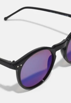 Pier One Unisex - Lunettes De Soleil - Black/Blue -France Pier One Soldes Boutique 11f17cbd777a412ba39007dce293526f