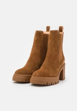 Pier One Leather - Bottines À Talons Hauts - Cognac -France Pier One Soldes Boutique 2be65df1ec21468c939e38989695e7b8