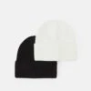 Pier One Unisex 2 Pack - Bonnet - Black/White -France Pier One Soldes Boutique 3438c06e1017443697708f8ef05e8da1