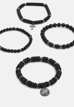 Pier One 4 Pack - Bracelet - Black -France Pier One Soldes Boutique 38feea797ced458bb465001274f887e9