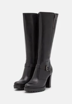 Pier One Leather - Bottes À Talons Hauts - Black -France Pier One Soldes Boutique 487615a3a2a14c3e975bbf3b4c2d2783