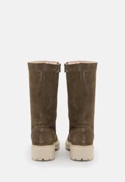Pier One Leather Winter Boot - Bottes - Khaki -France Pier One Soldes Boutique 60e648fddcec4a66a5792e11ab31f968