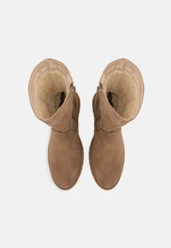 Pier One Leather Winter Boot - Bottes - Taupe -France Pier One Soldes Boutique 6764689a7b054af99a293cad010b9f7b