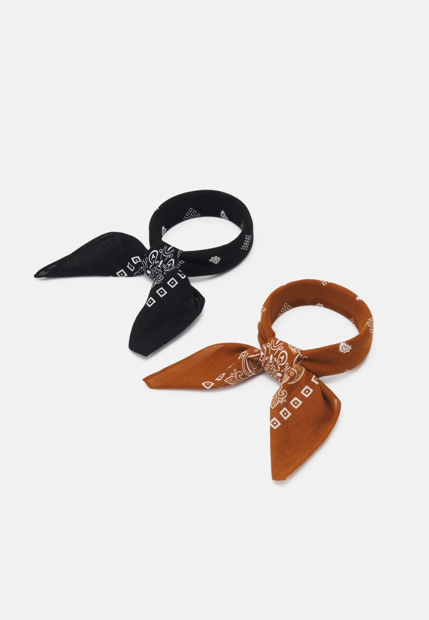 Pier One 2 Pack Unisex - Foulard - Black/Cognac 3 Pier One 2 Pack Unisex - Foulard - Black/Cognac