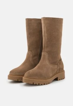 Pier One Leather Winter Boot - Bottes - Taupe -France Pier One Soldes Boutique 83df9d01add942eaabb452a58120a742
