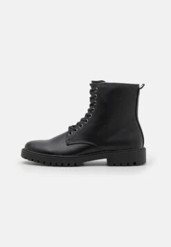 Pier One Unisex - Bottines À Lacets - Black