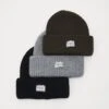 Pier One Unisex 3 Pack - Bonnet - Black/Grey/Khaki -France Pier One Soldes Boutique 9564f57036ed4fc88176a8b2b7fa6091