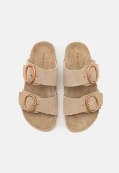 Pier One Leather - Mules - Beige -France Pier One Soldes Boutique 9b43ae7f6ea84e8787fe1a5129e1ca00