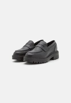 Pier One Leather - Mocassins - Black -France Pier One Soldes Boutique b15a0b2ee96b4043a6d56570d50403f8