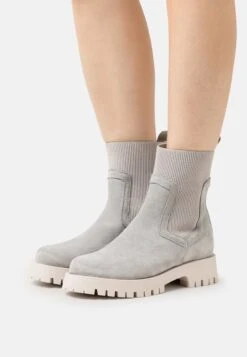 Pier One Leather - Bottines À Plateau - Grey