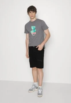 Pier One Unisex 2 Pack - Short En Jean - Blue/Black Denim -France Pier One Soldes Boutique c0a1e1b030fa43118f482c2c587cc919