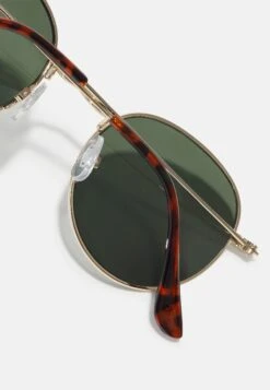 Pier One Unisex - Lunettes De Soleil - Gold-Coloured/Green -France Pier One Soldes Boutique e92d3af19b37403e9750478796cb172c