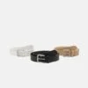 Pier One 3 Pack Unisex - Ceinture - Black/Beige/White -France Pier One Soldes Boutique f10fc9e66a904f49b76879da1a2190a4
