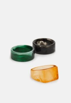 Pier One 3 Pack - Bague - Black/Green/Orange -France Pier One Soldes Boutique fa3f2614c06648be9f9108cc78d74ab1